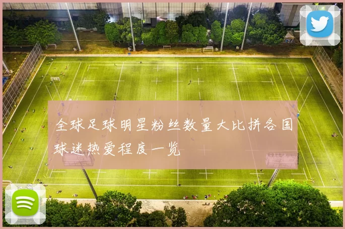 全球足球明星粉丝数量大比拼各国球迷热爱程度一览